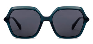 Green Geometric Full Rim Unisex Sunglasses by John Jacobs-225421