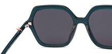 Load image into Gallery viewer, Green Geometric Full Rim Unisex Sunglasses by John Jacobs-225421