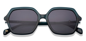 Green Geometric Full Rim Unisex Sunglasses by John Jacobs-225421