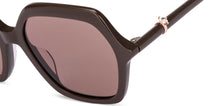 Load image into Gallery viewer, Brown Geometric Full Rim Unisex Sunglasses by John Jacobs-225422