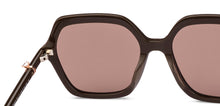 Load image into Gallery viewer, Brown Geometric Full Rim Unisex Sunglasses by John Jacobs-225422