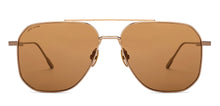 Load image into Gallery viewer, Gold Aviator Full Rim Unisex Sunglasses by John Jacobs-225728