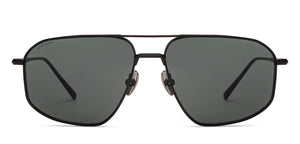 Black Aviator Full Rim Unisex Sunglasses by John Jacobs-225730