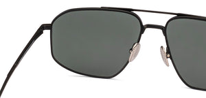 Black Aviator Full Rim Unisex Sunglasses by John Jacobs-225730