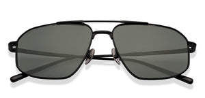 Black Aviator Full Rim Unisex Sunglasses by John Jacobs-225730