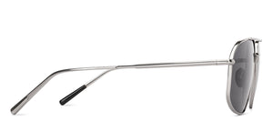 Silver Aviator Full Rim Unisex Sunglasses by John Jacobs-225731