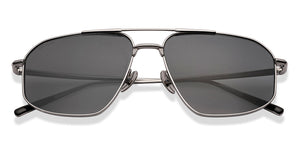 Silver Aviator Full Rim Unisex Sunglasses by John Jacobs-225731