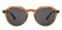 Load image into Gallery viewer, Brown Round Full Rim Unisex Sunglasses by John Jacobs-233501
