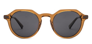 Brown Round Full Rim Unisex Sunglasses by John Jacobs-233501