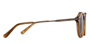 Brown Round Full Rim Unisex Sunglasses by John Jacobs-233501