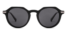 Load image into Gallery viewer, Black Round Full Rim Unisex Sunglasses by John Jacobs-233502