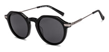 Load image into Gallery viewer, Black Round Full Rim Unisex Sunglasses by John Jacobs-233502