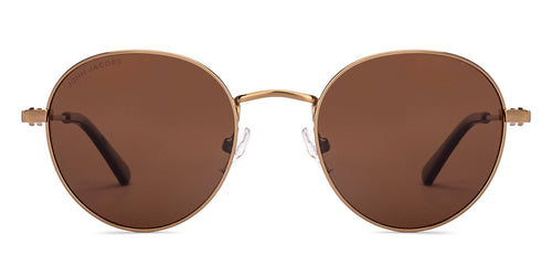 Gold Round Full Rim Unisex Sunglasses by John Jacobs-233503