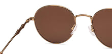 Load image into Gallery viewer, Gold Round Full Rim Unisex Sunglasses by John Jacobs-233503
