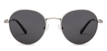 Load image into Gallery viewer, Silver Round Full Rim Unisex Sunglasses by John Jacobs-233504