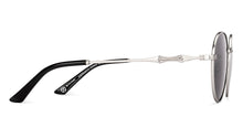 Load image into Gallery viewer, Silver Round Full Rim Unisex Sunglasses by John Jacobs-233504
