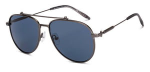 Grey Aviator Full Rim Unisex Sunglasses by John Jacobs-233506