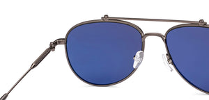 Grey Aviator Full Rim Unisex Sunglasses by John Jacobs-233506