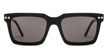 Load image into Gallery viewer, Black Square Full Rim Unisex Sunglasses by John Jacobs-233509