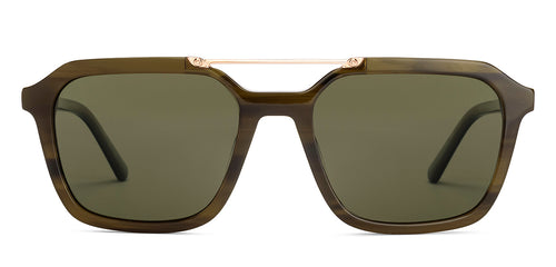Green Square Full Rim Unisex Sunglasses by John Jacobs-233512