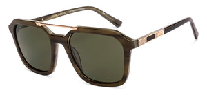 Green Square Full Rim Unisex Sunglasses by John Jacobs-233512