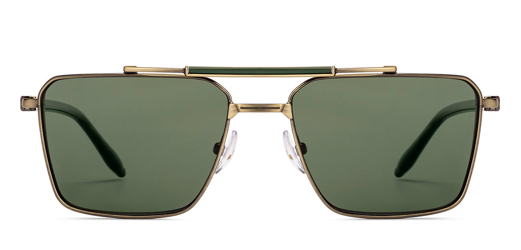 Gunmetal Square Full Rim Unisex Sunglasses by John Jacobs-233513