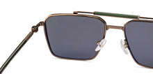 Load image into Gallery viewer, Gunmetal Square Full Rim Unisex Sunglasses by John Jacobs-233513