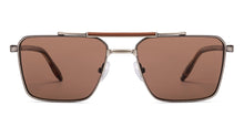Load image into Gallery viewer, Gunmetal Square Full Rim Unisex Sunglasses by John Jacobs-233514