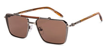 Load image into Gallery viewer, Gunmetal Square Full Rim Unisex Sunglasses by John Jacobs-233514