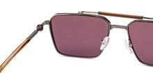 Load image into Gallery viewer, Gunmetal Square Full Rim Unisex Sunglasses by John Jacobs-233514