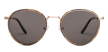 Load image into Gallery viewer, Gold Round Full Rim Unisex Sunglasses by John Jacobs-233515