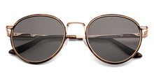 Load image into Gallery viewer, Gold Round Full Rim Unisex Sunglasses by John Jacobs-233515