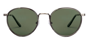 Grey Round Full Rim Unisex Sunglasses by John Jacobs-233516