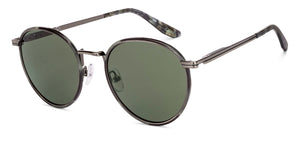 Grey Round Full Rim Unisex Sunglasses by John Jacobs-233516