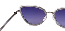 Load image into Gallery viewer, Grey Cat Eye Full Rim Women Sunglasses by John Jacobs-235141
