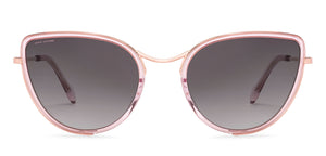 Pink Cat Eye Full Rim Women Sunglasses by John Jacobs-236885