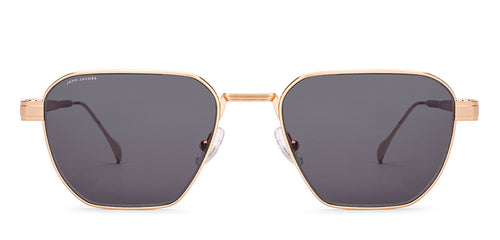 Gold Geometric Full Rim Unisex Sunglasses by John Jacobs-236887