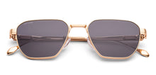 Load image into Gallery viewer, Gold Geometric Full Rim Unisex Sunglasses by John Jacobs-236887