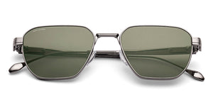 Gunmetal Geometric Full Rim Unisex Sunglasses by John Jacobs-236888