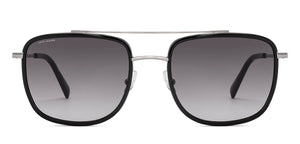Gunmetal Aviator Full Rim Unisex Sunglasses by John Jacobs-236890