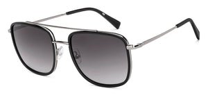 Gunmetal Aviator Full Rim Unisex Sunglasses by John Jacobs-236890