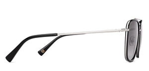 Gunmetal Aviator Full Rim Unisex Sunglasses by John Jacobs-236890