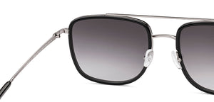 Gunmetal Aviator Full Rim Unisex Sunglasses by John Jacobs-236890