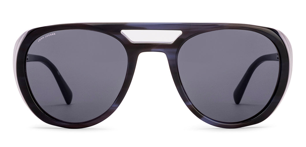 Blue Aviator Full Rim Unisex Sunglasses by John Jacobs-236884
