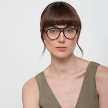 Load image into Gallery viewer, Black Aviator Full Rim Unisex Eyeglasses by John Jacobs-225087