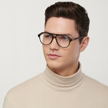 Load image into Gallery viewer, Black Aviator Full Rim Unisex Eyeglasses by John Jacobs-225087