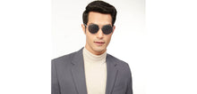 Load image into Gallery viewer, Gunmetal Black Rectangle Full Rim Unisex Eyeglasses by John Jacobs-206785