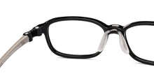 Load image into Gallery viewer, Black Rectangle Full Rim Kids Eyeglasses by Hooper-220038