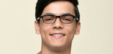 Load image into Gallery viewer, Black Rectangle Full Rim Kids Eyeglasses by Hooper-220039
