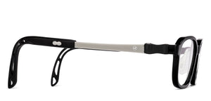 Black Rectangle Full Rim Kids Eyeglasses by Hooper-220039